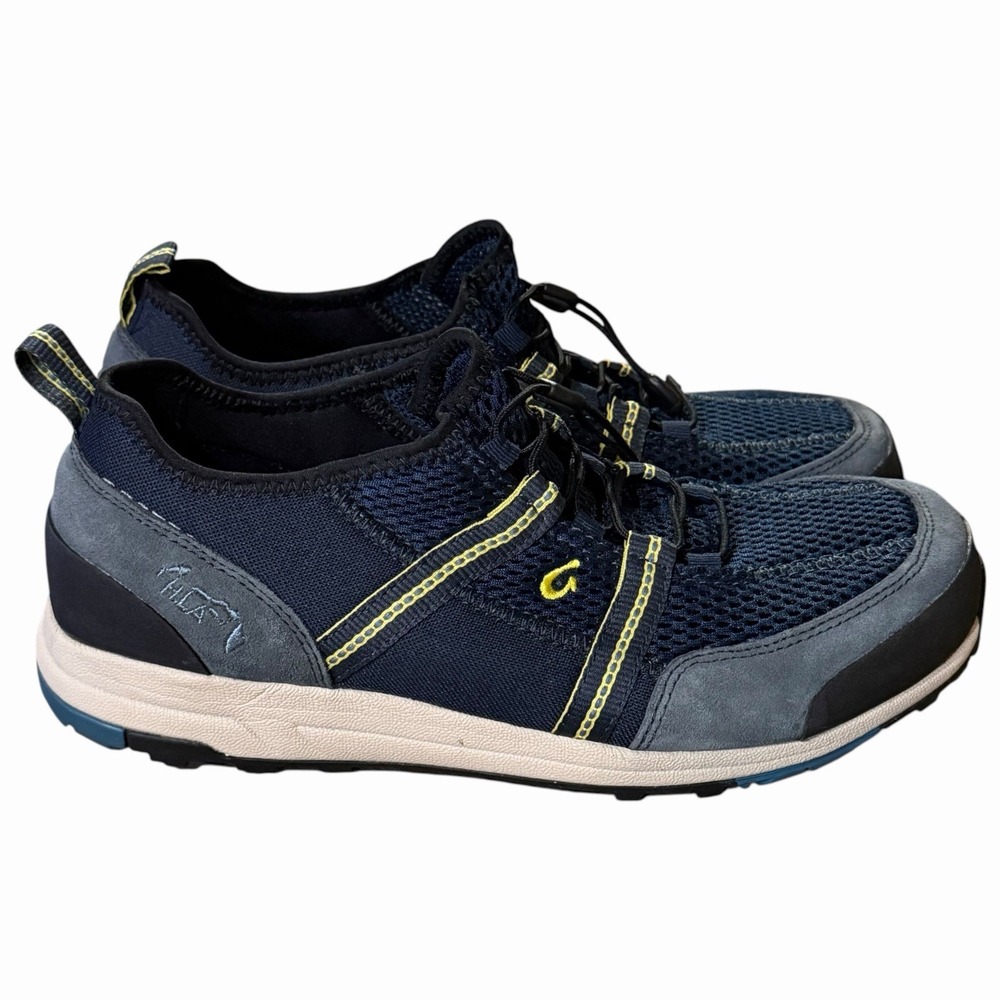 OluKai Kia'i Men's Trainer Shoes Navy Blue Size 10 Excellent Condition